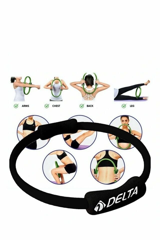 Delta PRS-259 Pilates Egzersiz Çemberi̇ (Pilates Ring) Siyah