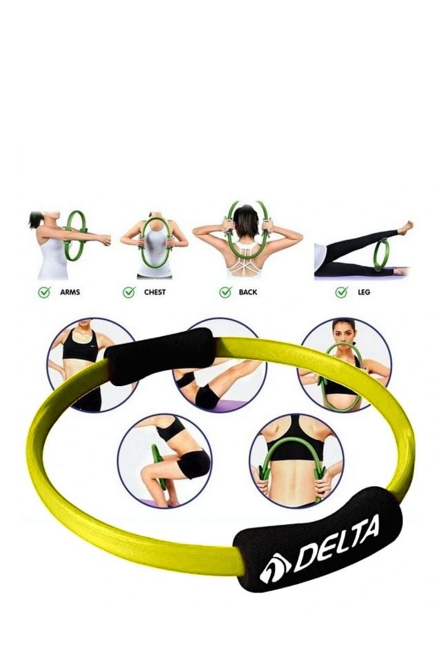 Delta PRA-933 Pilates Egzersiz Çemberi̇ (Pilates Ring) Sarı