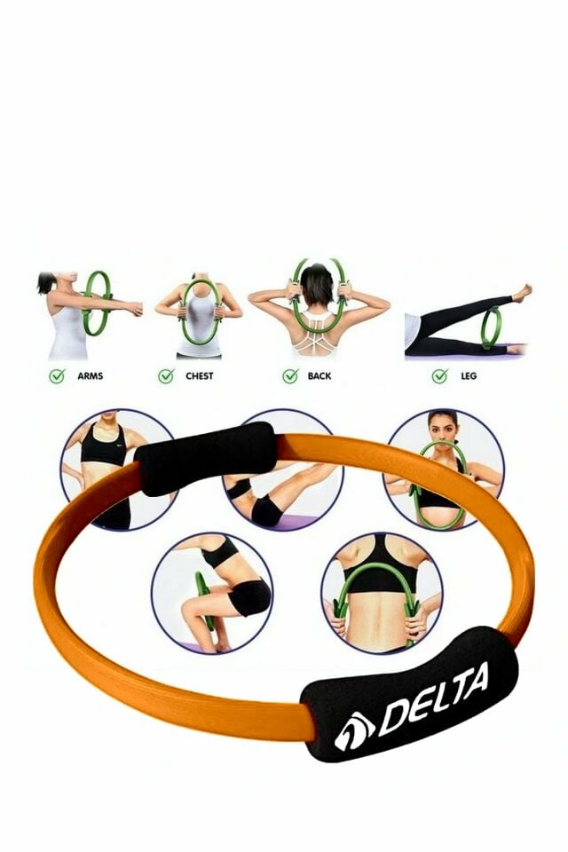 Delta PRO-113 Pilates Egzersiz Çemberi̇ (Pilates Ring) Turuncu