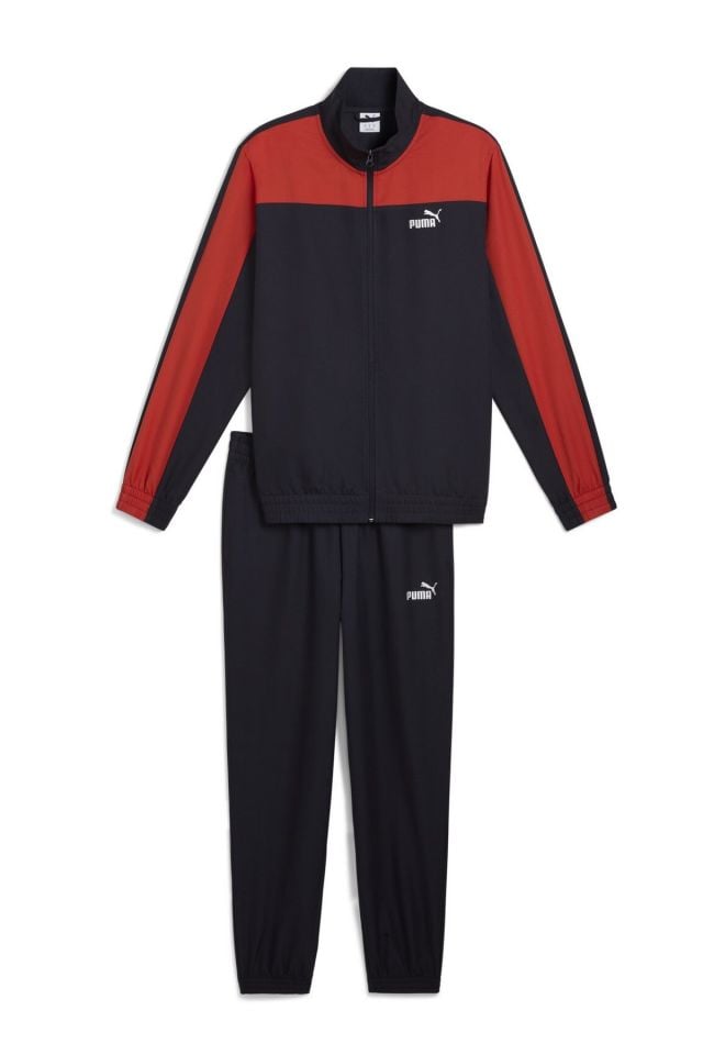 Puma Woven Colorblock Tracksuit Erkek Eşofman Takımı Lacivert/Kırmızı 68485616