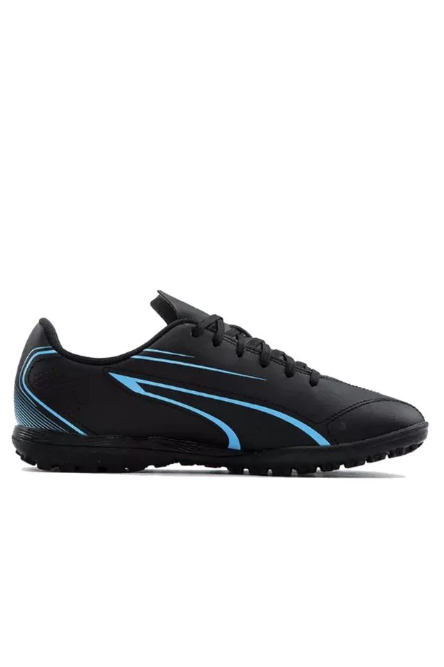 Puma Vitoria TT Erkek Halı Saha Futbol Ayakkabı Siyah/Mavi 10748405 45