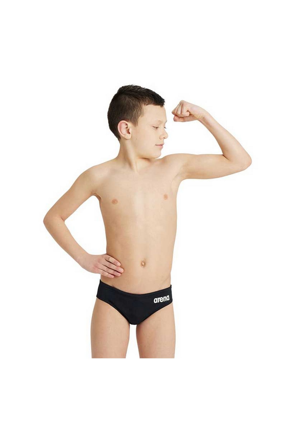 Arena Boy's Team Swim Briefs Solid Erkek Çocuk Yüzücü Mayo Siyah 004774550