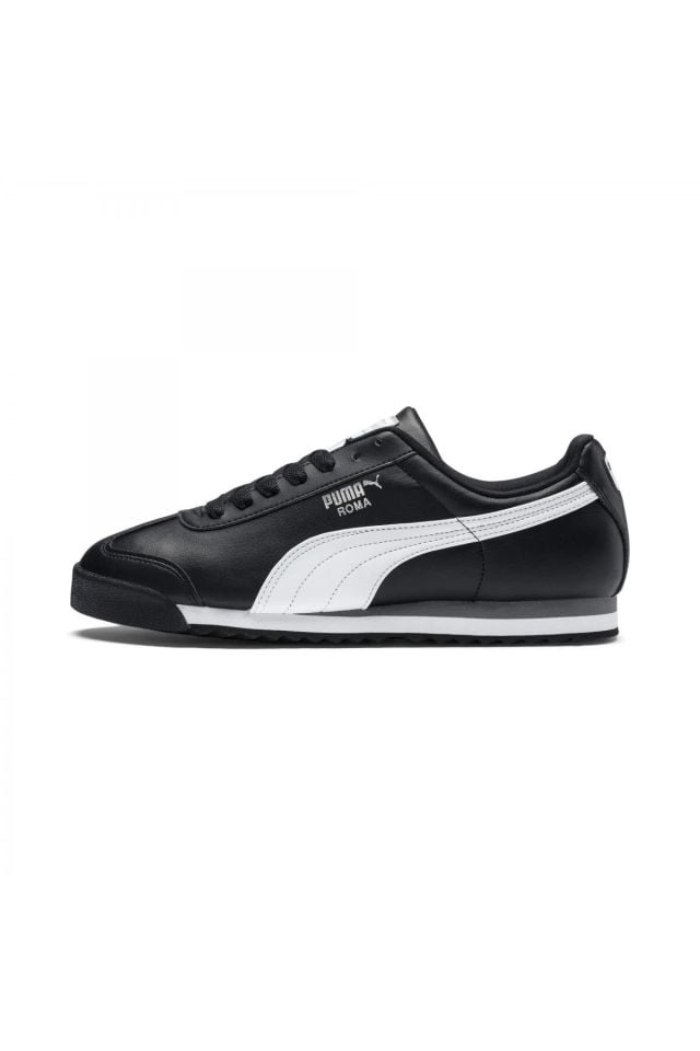 Puma Roma Basic Black White Puma-Silver Erkek Günlük Spor Ayakkabı 35357211
