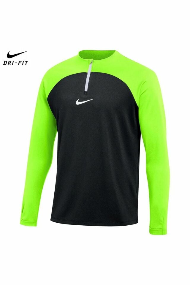 Nike Dri-Fit Acedemy Dril Top K Erkek Antrenman Futbol Uzun Kollu Tişört Siyah DH9230-010