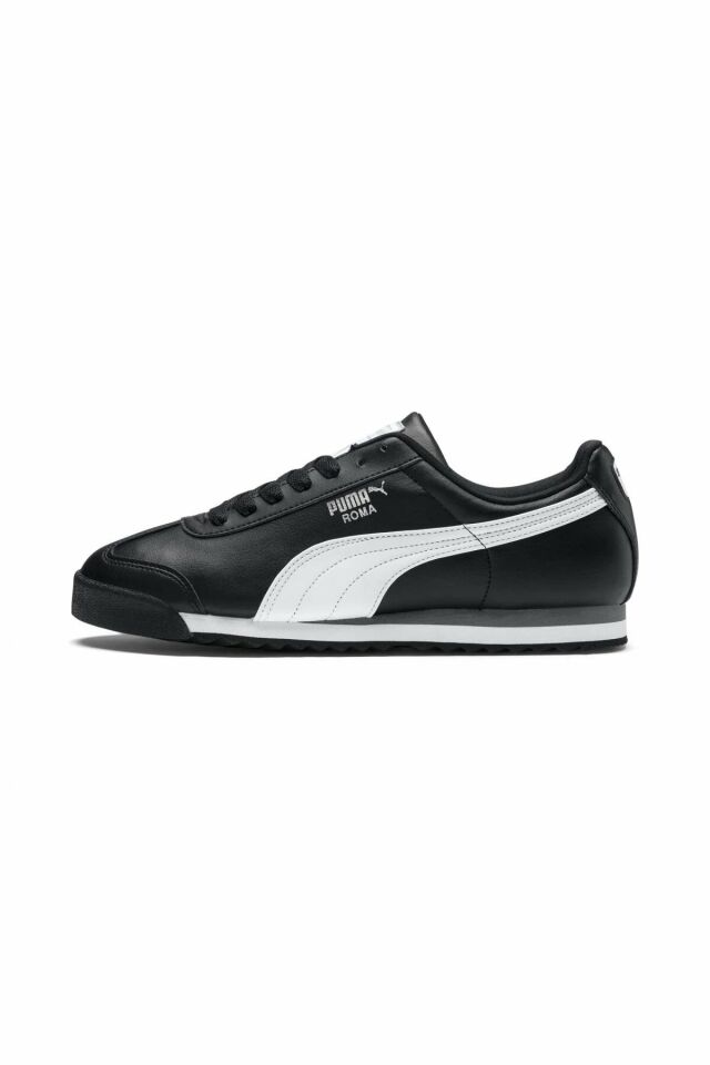 Puma Roma Basic Black White Puma-Silver Erkek Günlük Spor Ayakkabı 35357211 43