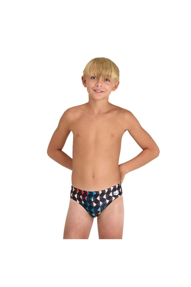 Arena Boy's Arena Carnival Swim Briefs Erkek Çocuk Yüzücü Mayo Siyah 006004550