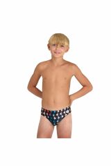 Arena Boy's Arena Carnival Swim Briefs Erkek Çocuk Yüzücü Mayo Siyah 006004550 8-9