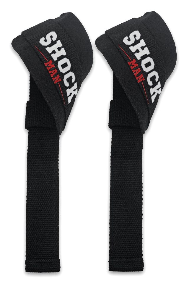 Shock Man Lasso Lifting Straps Ağırlık Bileklik Siyah/Beyaz