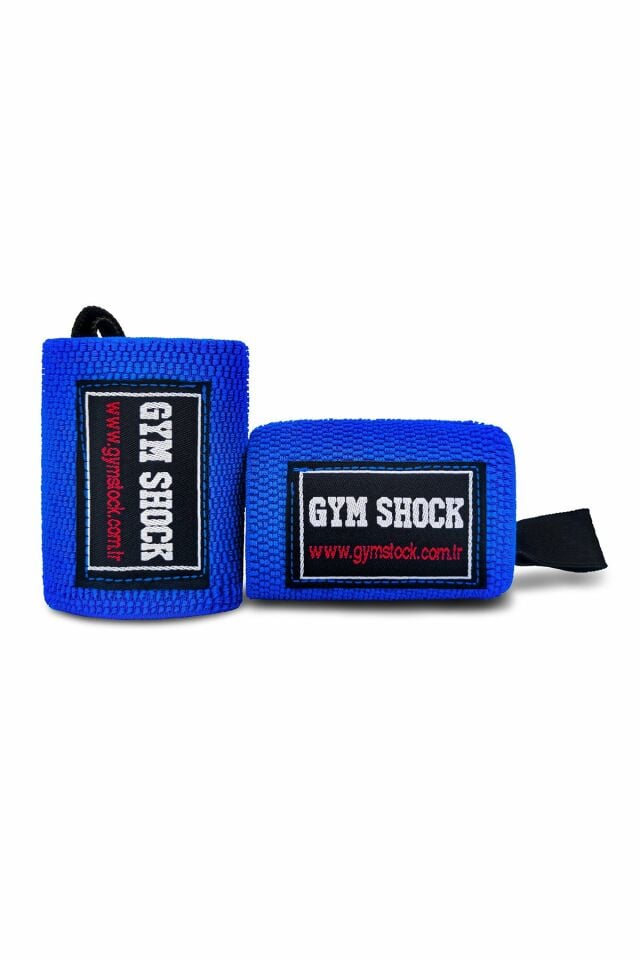 GymShock Wrist Wraps with Thumb Loop - Mavi