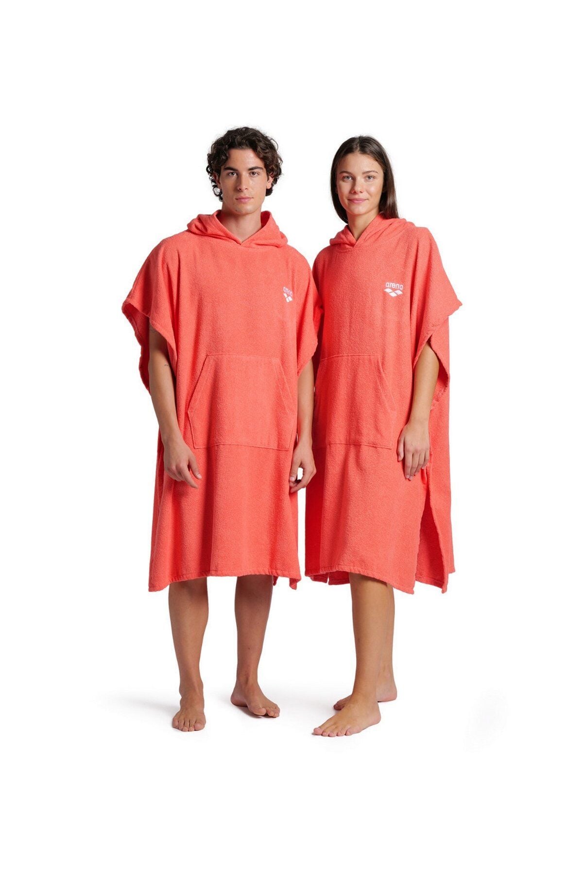 Arena Cotton Poncho Unisex Pamuklu Plaj (L-XL) Beden Panço Kırmızı 009651300