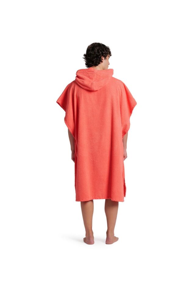 Arena Cotton Poncho Unisex Pamuklu Plaj (L-XL) Beden Panço Kırmızı 009651300