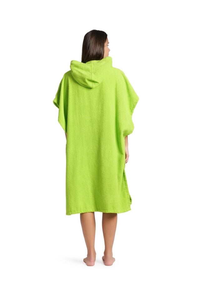Arena Cotton Poncho Unisex Pamuklu Plaj (L-XL) Beden Panço Neon Yeşil 009651600