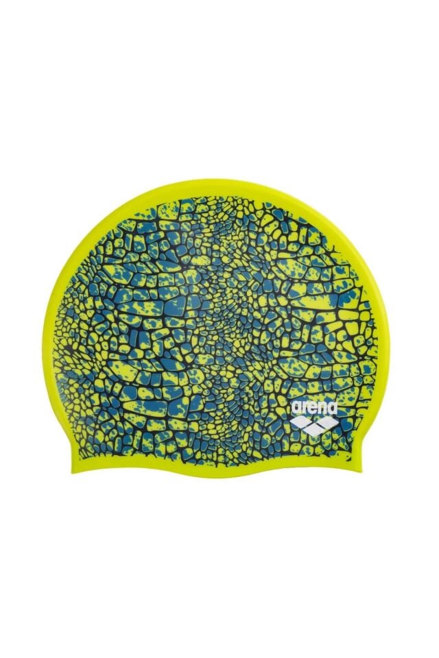 Arena Flat Silicone Snakeskin Unisex Silikon Yüzücü Bone Snakeskin Yeşil 012112506