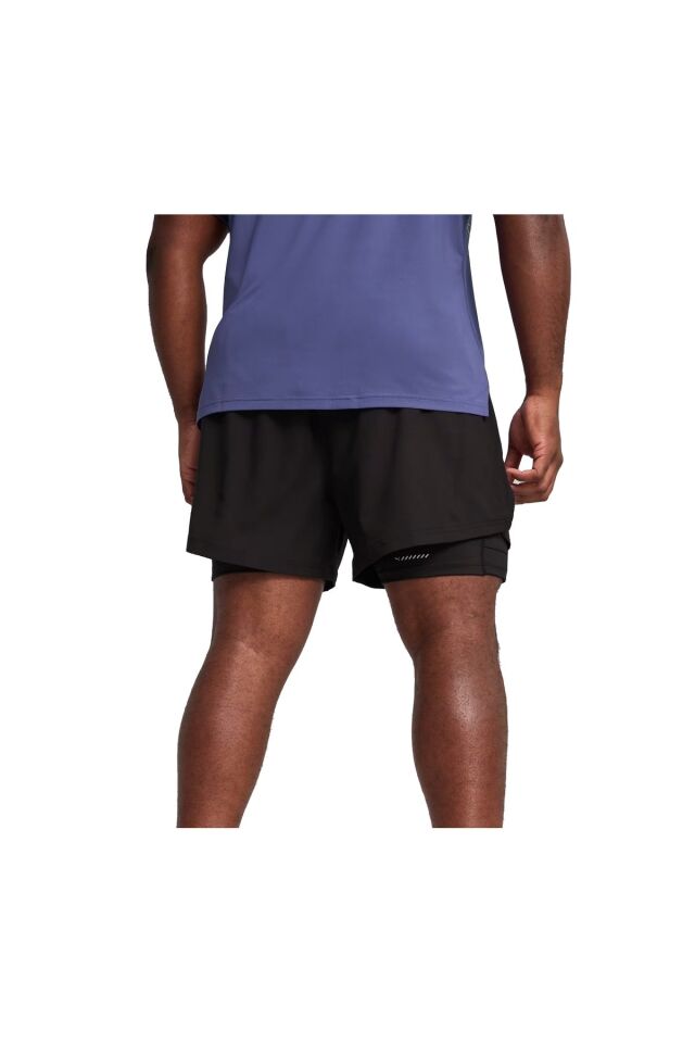 Puma Everyday UW 2 in 1 5 Short Erkek Spor Şort Siyah 52663501 M