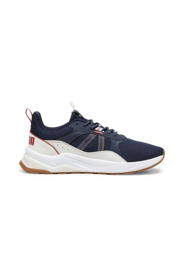 Puma Anzarun 2.0 Club Puma-Navy Vapor-Gray Red Erkek Günlük Spor Ayakkabı Lacivert 38921318