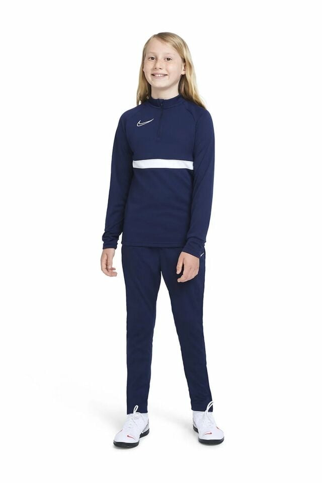 Nike Y Nk Df Acd21 Dril Top Çocuk Futbol Uzun Kollu Tişört Lacivert CW6112-451