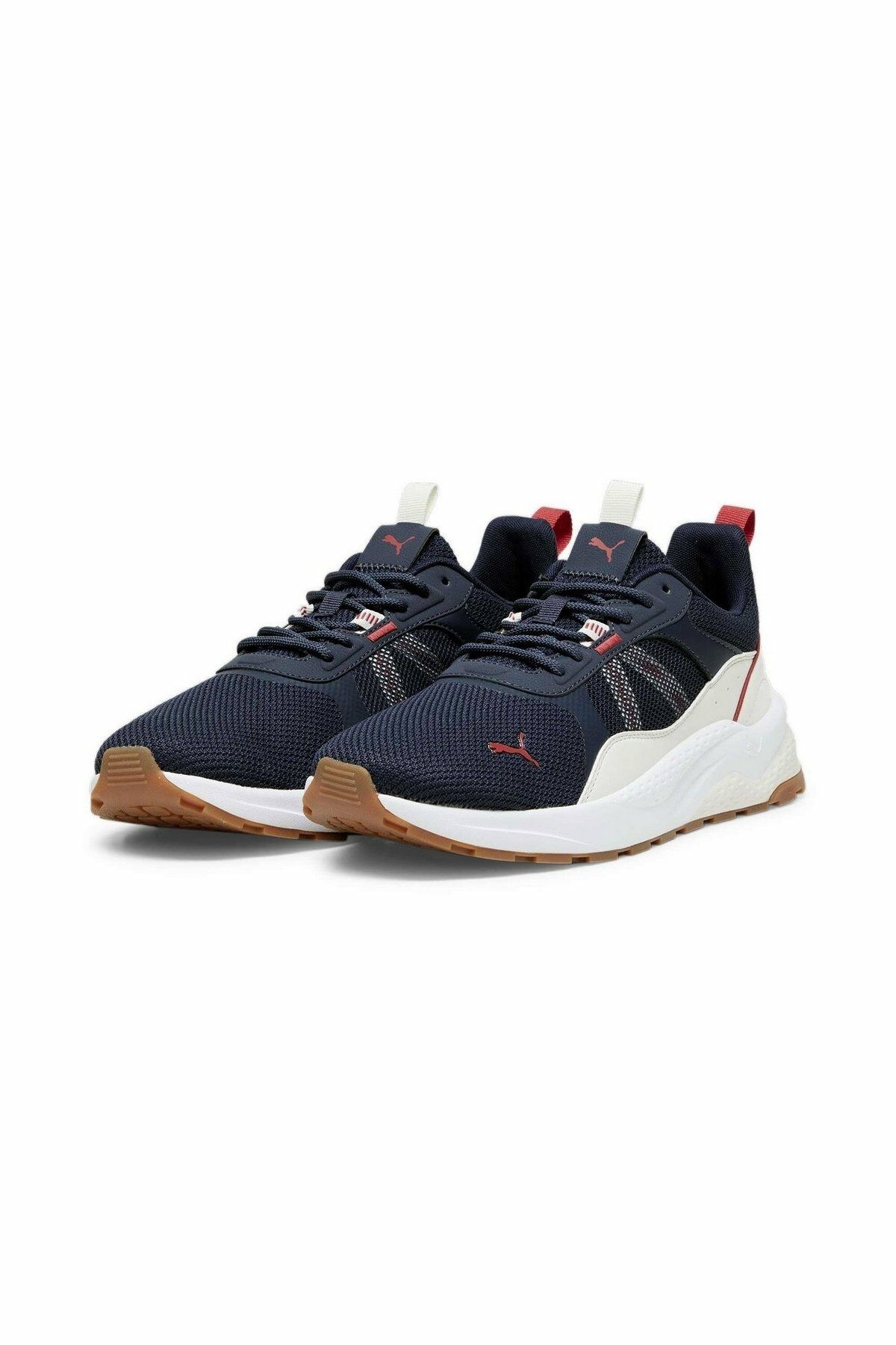 Puma Anzarun 2.0 Club Puma-Navy Vapor-Gray Red Erkek Günlük Spor Ayakkabı Lacivert 38921318 42.5