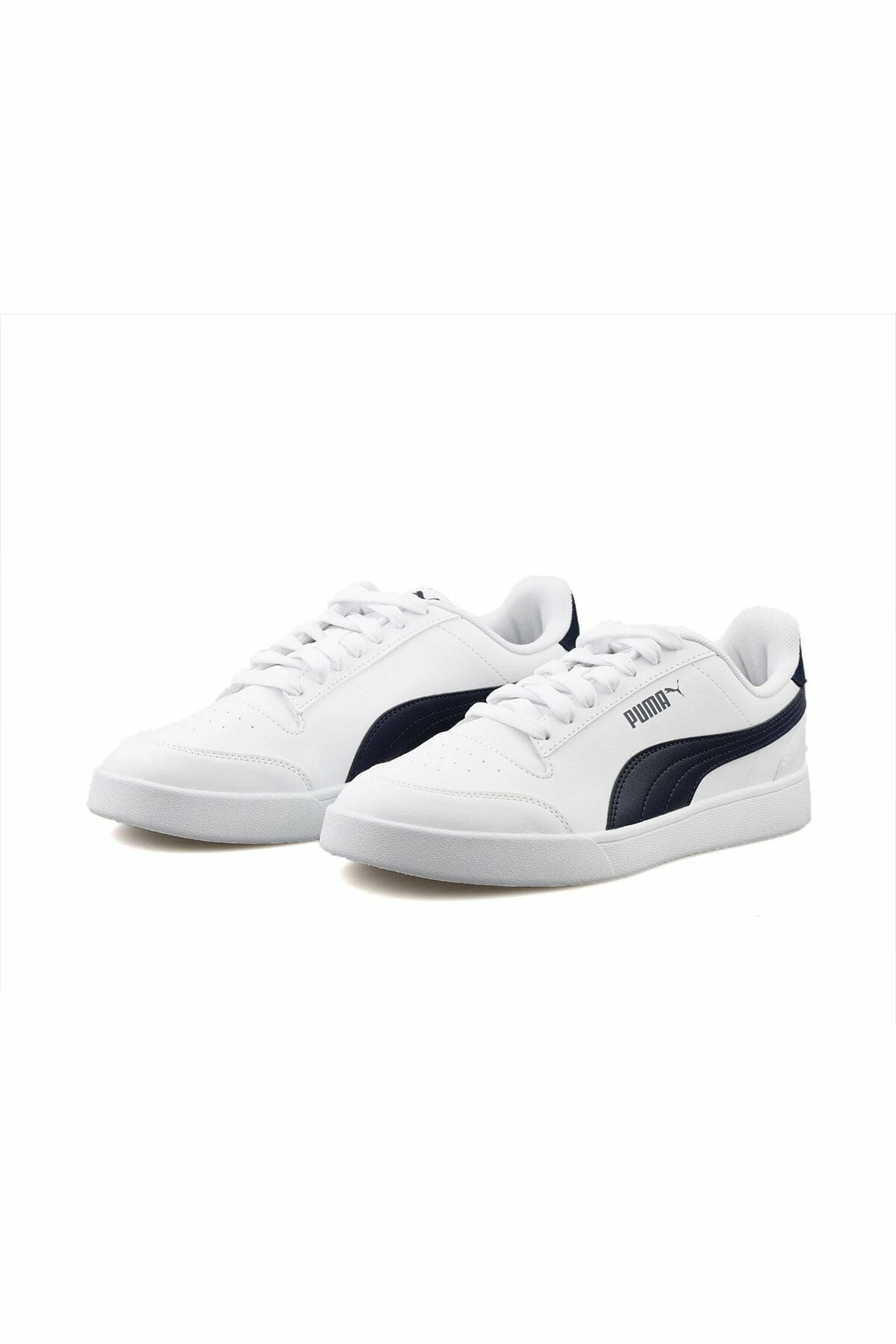 Puma Shuffle Puma-White Puma-Navy Erkek Spor Ayakkabı Beyaz 30966824 40
