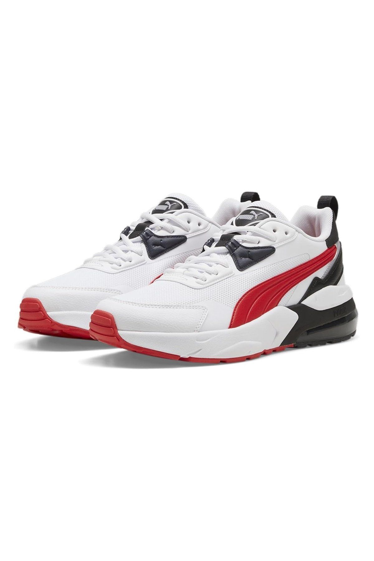 Puma Vis2K Puma-White Red Puma-Black Erkek Günlük Spor Ayakkabı Beyaz 39231814 40