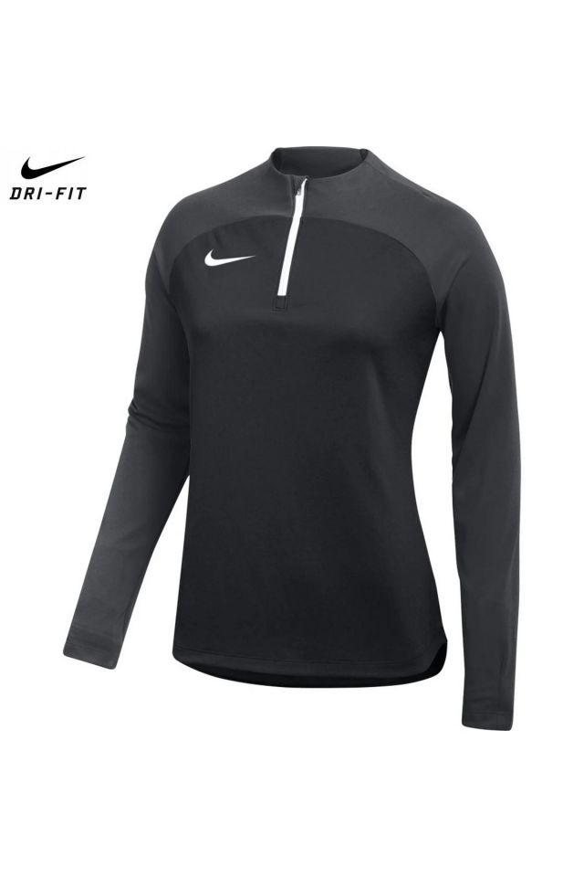 Nike Dri-Fit Academy Dril Top K Bayan Futbol Uzun Kollu Tişört Siyah DH9246-011 L