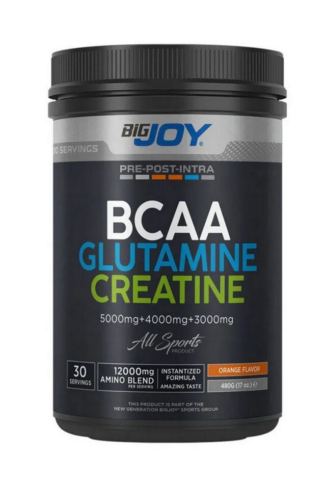 BigJoy BCAA + Glutamine + Creatine Portakal 480g 30 Servis