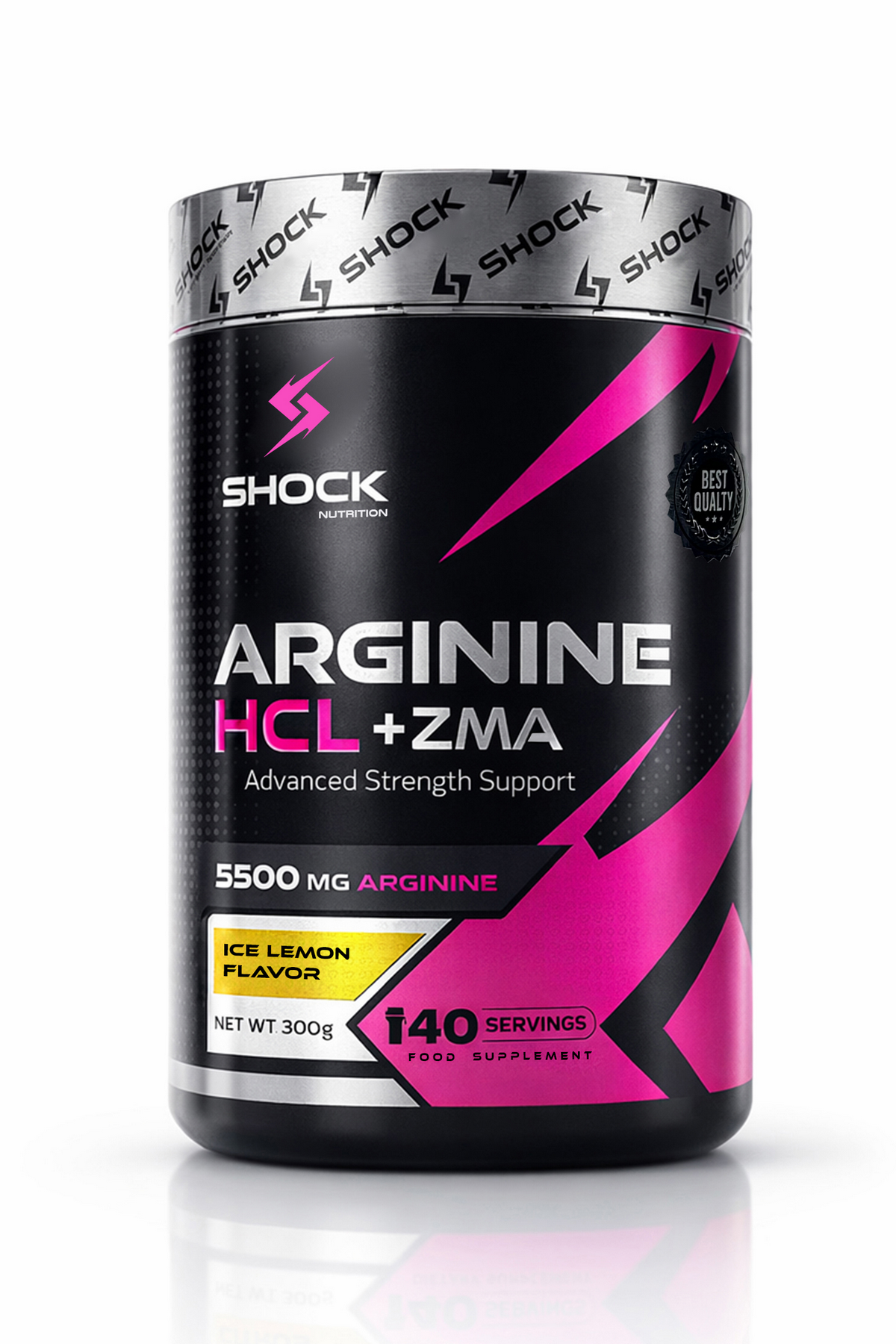 Shock Nutrition Arginine HCL + ZMA Yeşil Limon 300g 40 Servis