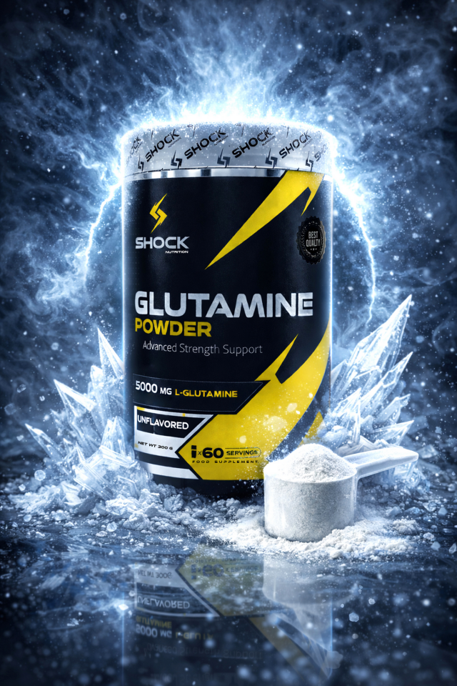Shock Nutrition Glutamine Powder Aromasız 300g 60 Servis