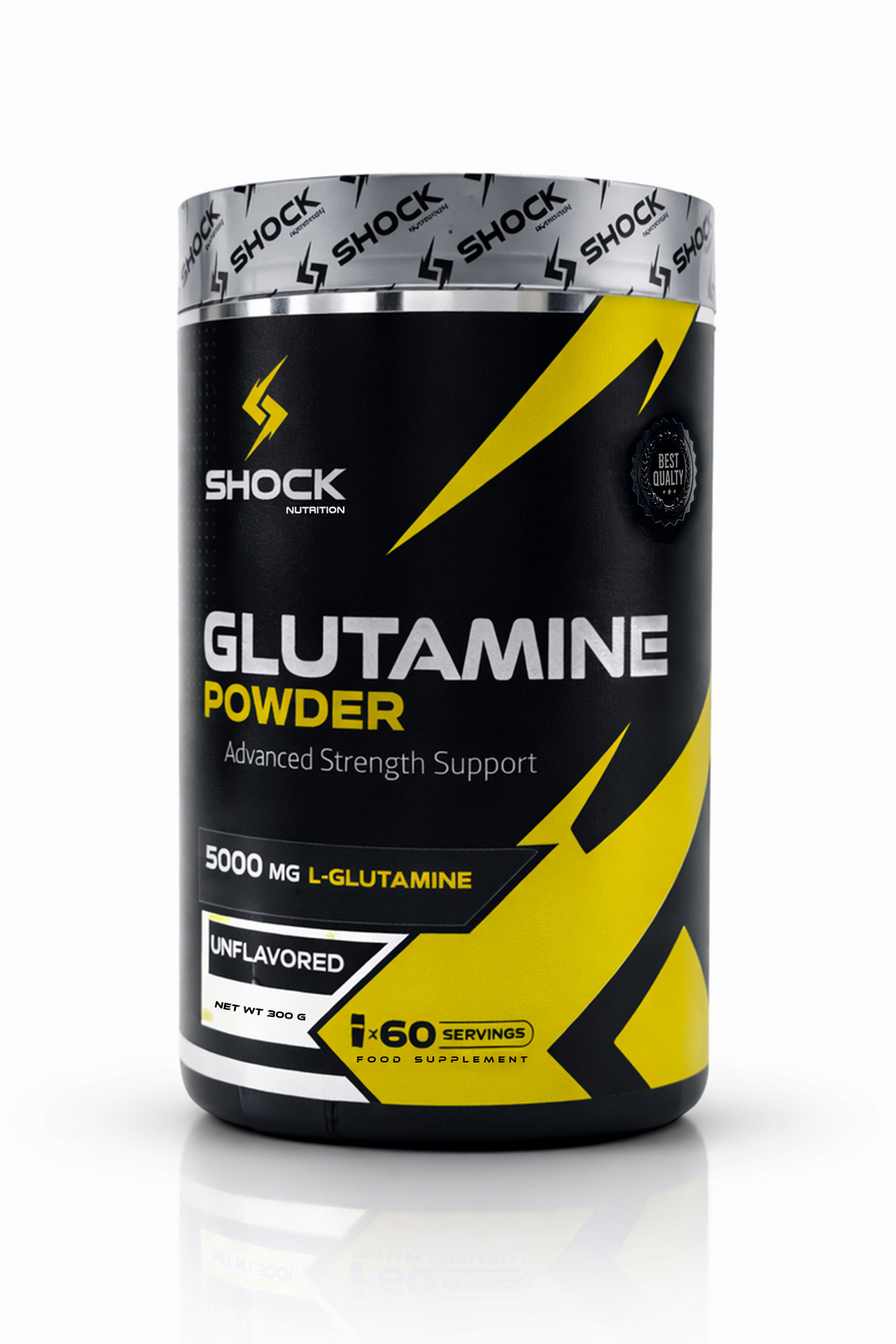 Shock Nutrition Glutamine Powder Aromasız 300g 60 Servis
