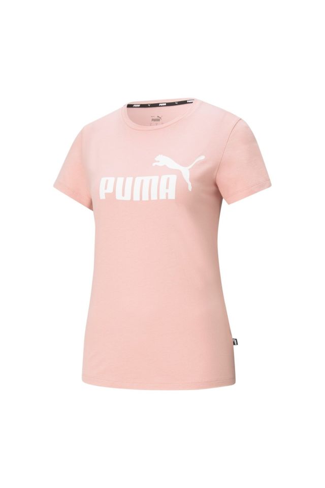 Puma Ess Logo Tee Sportstyle Bayan Günlük Tişört Pembe 58677480