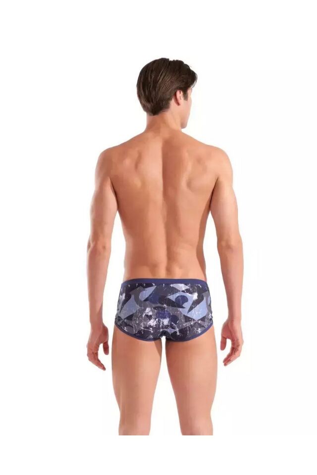 Arena Men's Scratched Swim Low Waist Short Erkek Düşük Bel Yüzücü Mayo Lacivert/Desenli 010293570