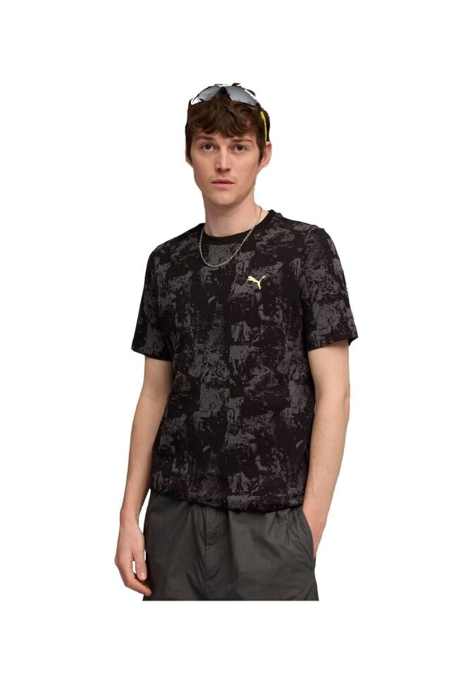 Puma Tech Better Tee Erkek Günlük Tişört Gri/Siyah 68804301