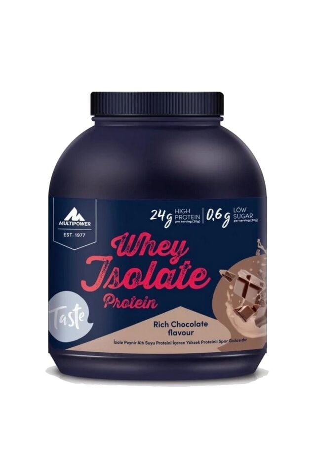 Multipower Whey Protein Isolate Çikolata 2000g 66 Servis