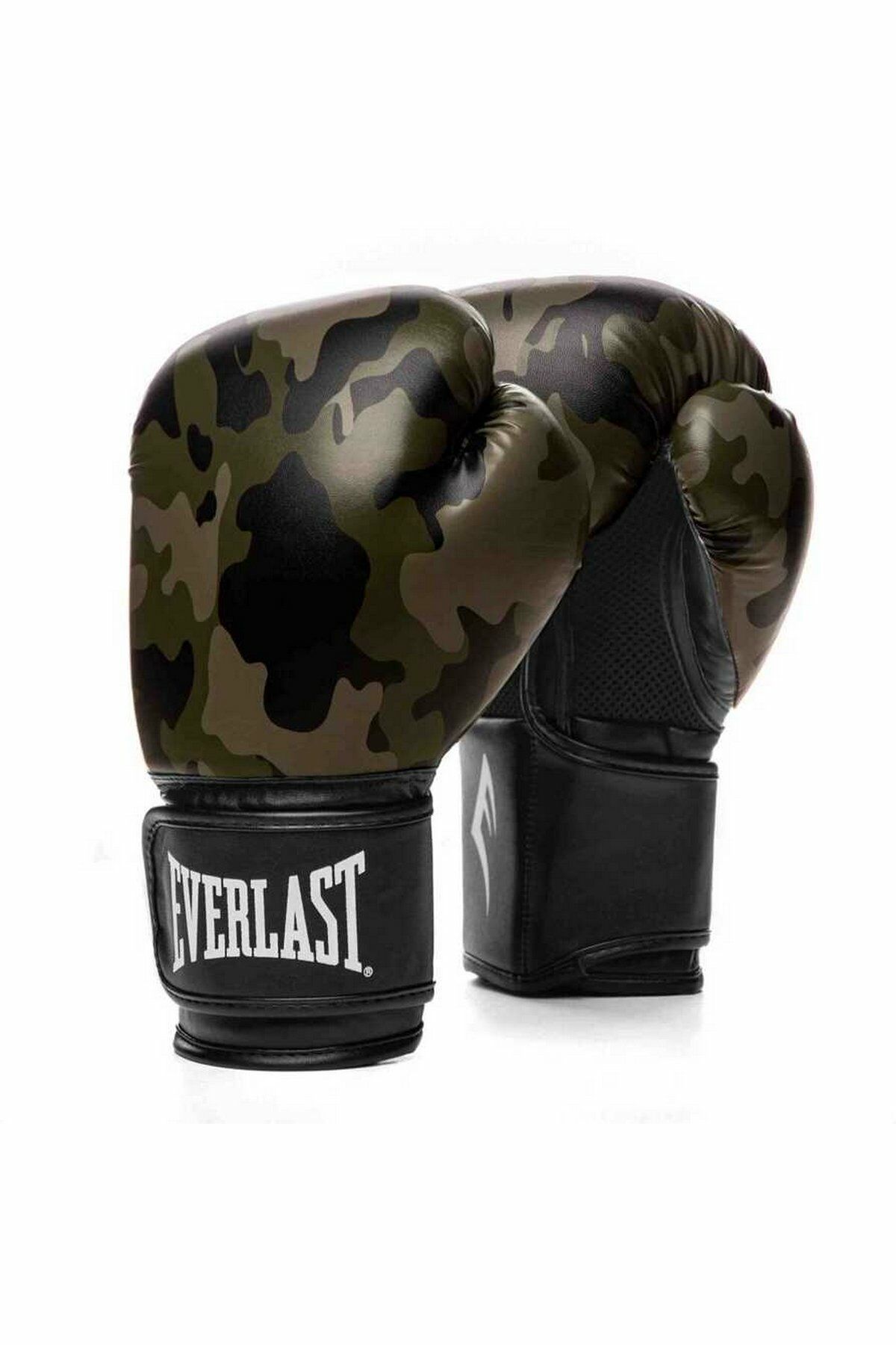 Everlast 871044-70 Spark Training Boxing Gloves Boks Eldiveni Haki Kamuflaj 14 Oz