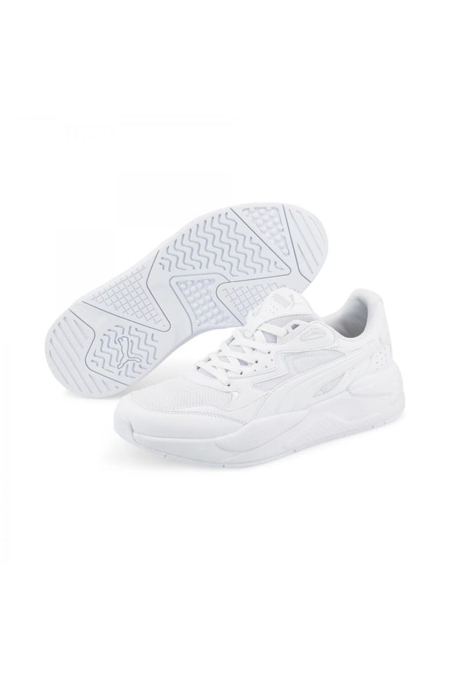 Puma X-Ray Speed Puma-White Gray Violet Erkek Günlük Spor Ayakkabı Beyaz 38463802 42.5