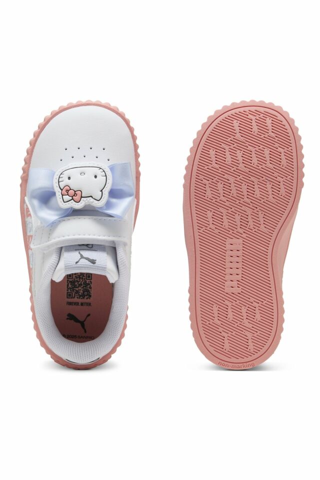 Puma Carina 3.0 HK&FR V Inf Kız Çocuk Spor Ayakkabbı Beyaz/Pembe 40142101