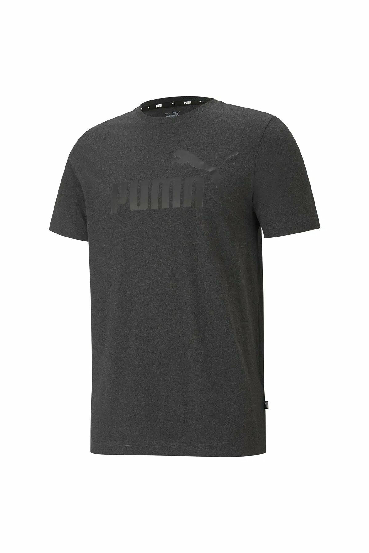 Puma ESS Heather Tee Sportstyle Erkek Günlük Tişört Gri 58673607