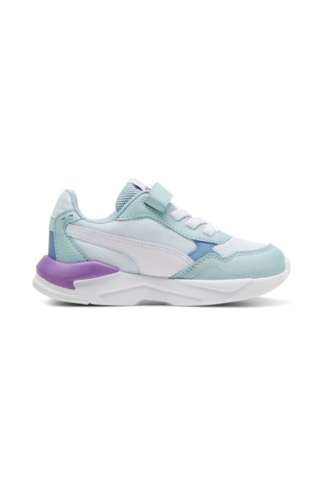 Puma X-Ray Speed Lite AC+ PS Dewdrop-White-Turquoise Surf Çocuk Spor Ayakkabı Gri 38552525