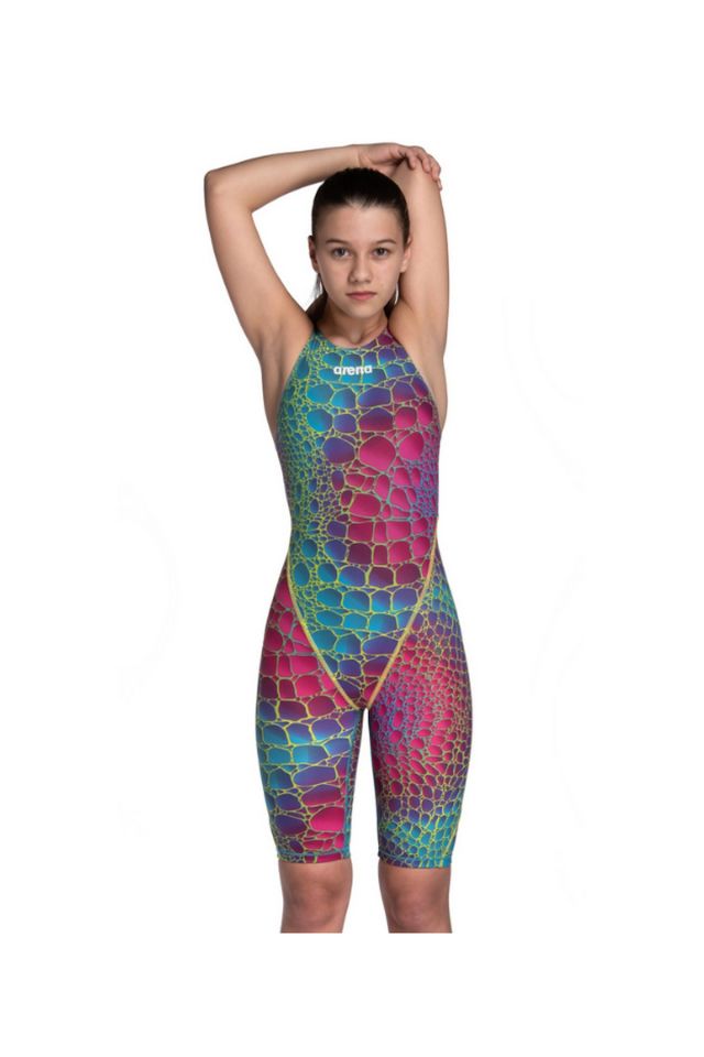 Arena Girls Powerskin St Next Le Ob Jr Kız Çocuk Yarış Mayosu Renkli̇ 006350303