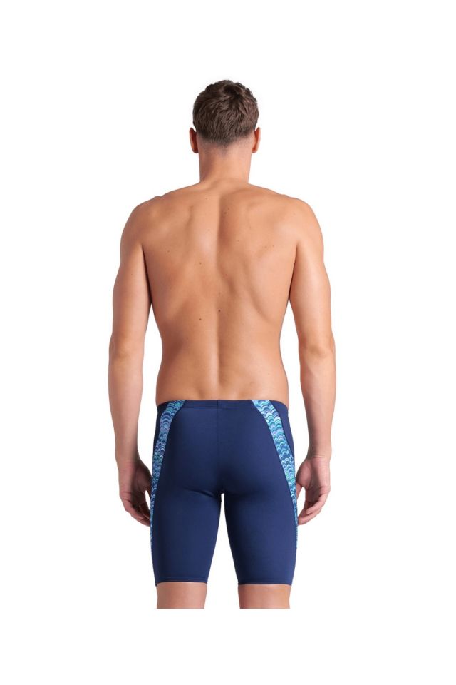 Arena Men's Ondulation Swim Jammer Erkek Yüzücü Mayo Lacivert 008154750