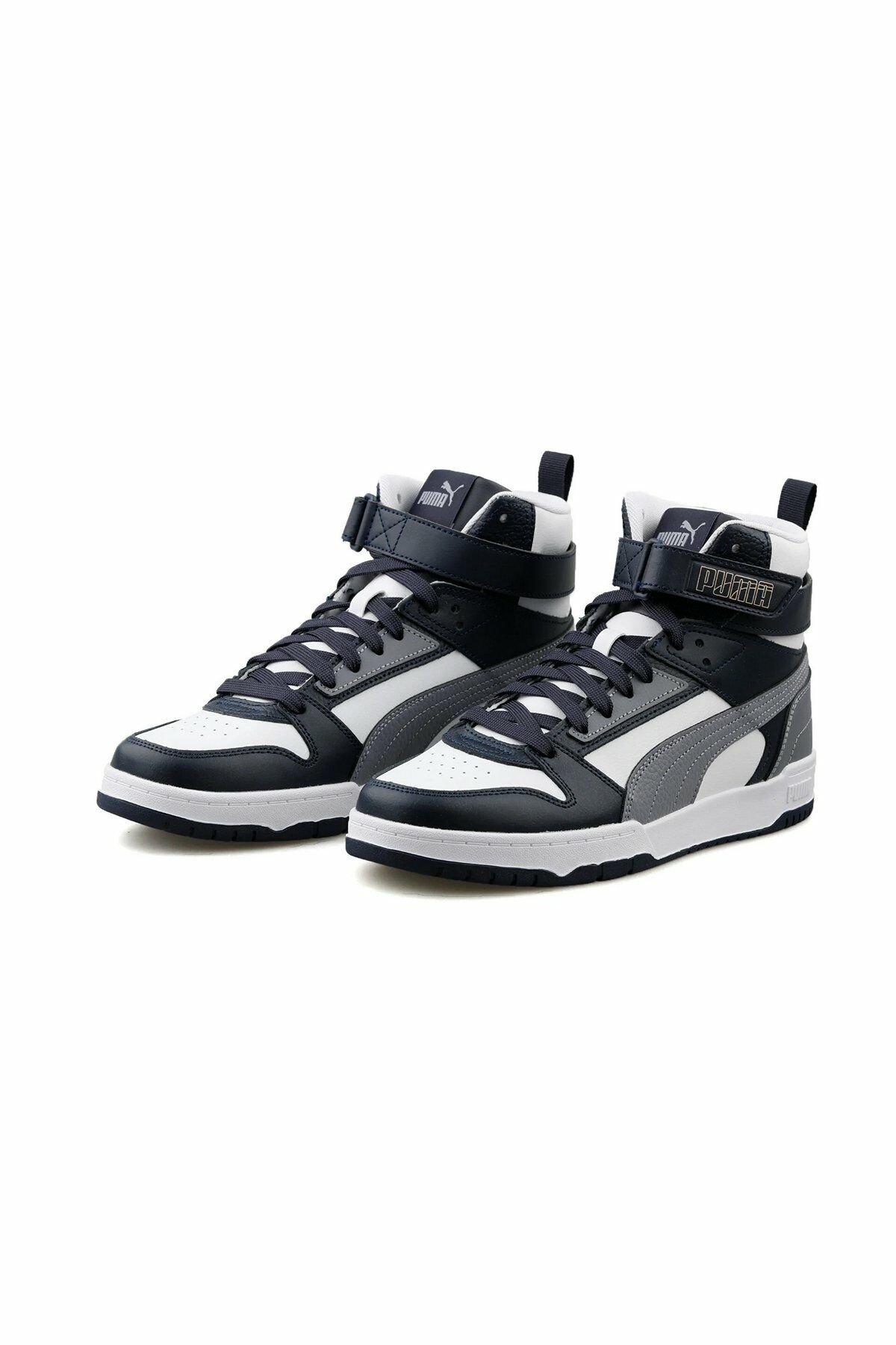 Puma RBD Game Puma-White Gray Tile Parisian-Night Puma-Gold Bilekli Erkek Spor Ayakkabı 38583909