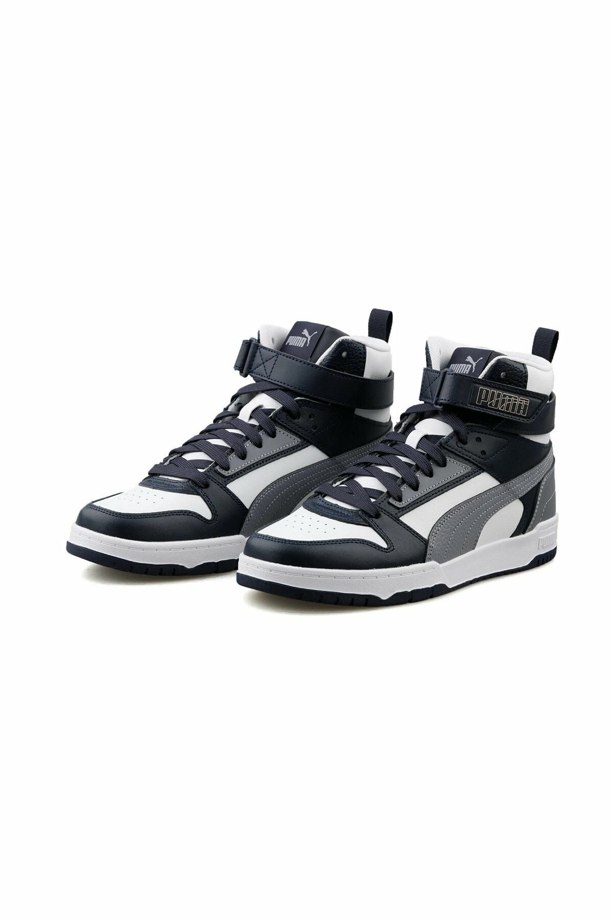 Puma RBD Game Puma-White Gray Tile Parisian-Night Puma-Gold Bilekli Erkek Spor Ayakkabı 38583909