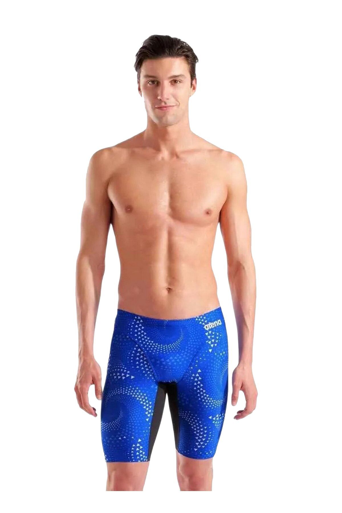 Arena Men's Fireflow Swim Jammer Erkek Yüzücü Jammer Mayo Mavi/Desenli 010159200