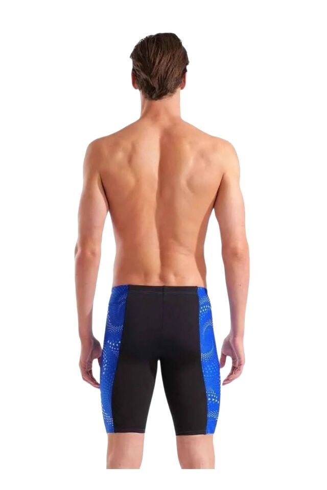 Arena Men's Fireflow Swim Jammer Erkek Yüzücü Jammer Mayo Mavi/Desenli 010159200