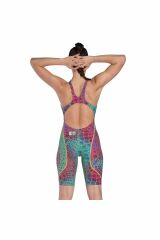Arena Women's Powerskin St Next Le Ob Bayan Yüzücü Yarış Mayo Pembe/turkuaz 006349303 28