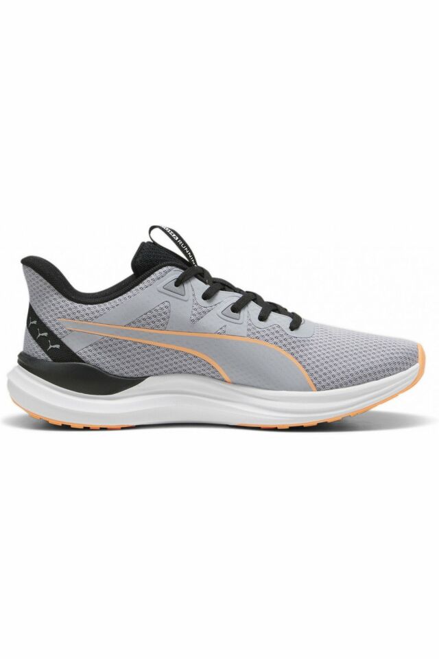 Puma Reflect Lite Gray-Fog Black-Neon Citrus Erkek Koşu Antrenman Ayakkabısı Gri 37876819 40