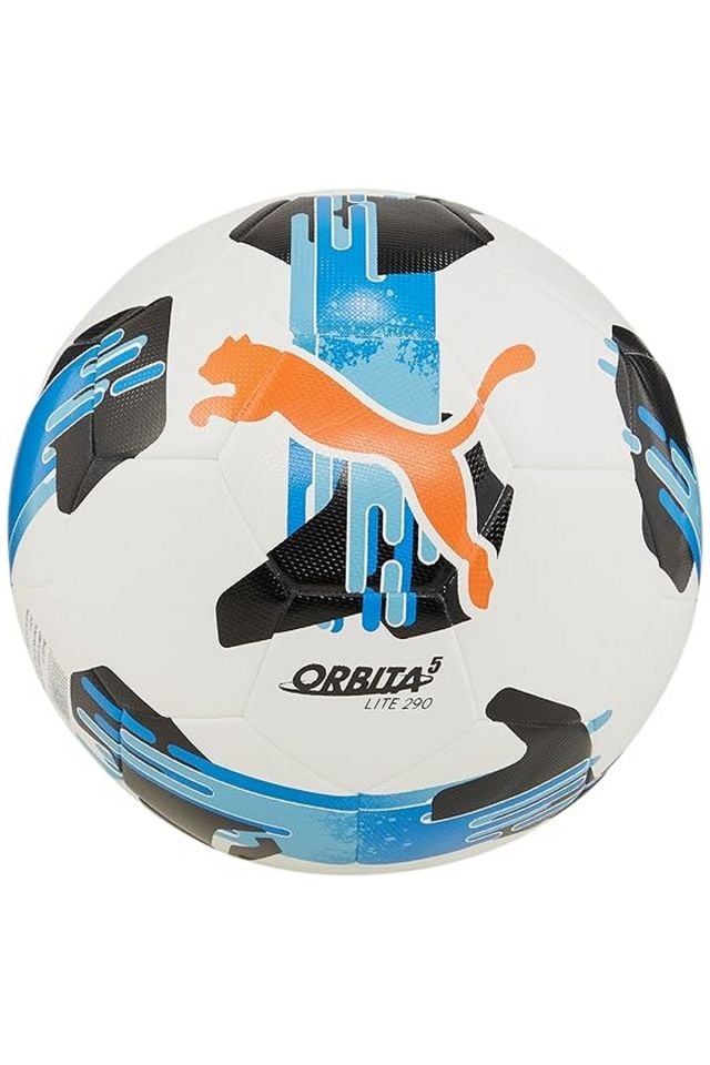 Puma Team Sports Orbita 5 Fusion Lite 290 No 5 Futbol Topu Beyaz/Mavi 08433301