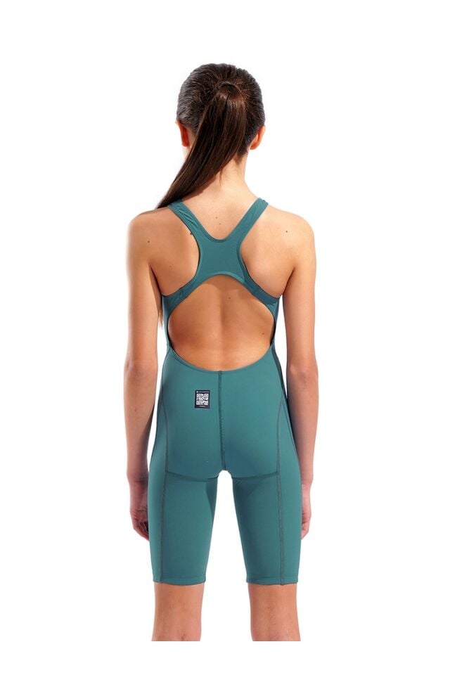 Arena Powerskin Impulso Le Ob Jr Kız Çocuk Yarış Mayosu Turkuaz 010532155