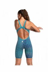 Arena Women's Powerskin Carbon Air2 Le Ob Bayan Karbon Yarış Mayosu Mavi̇ 006341203 32