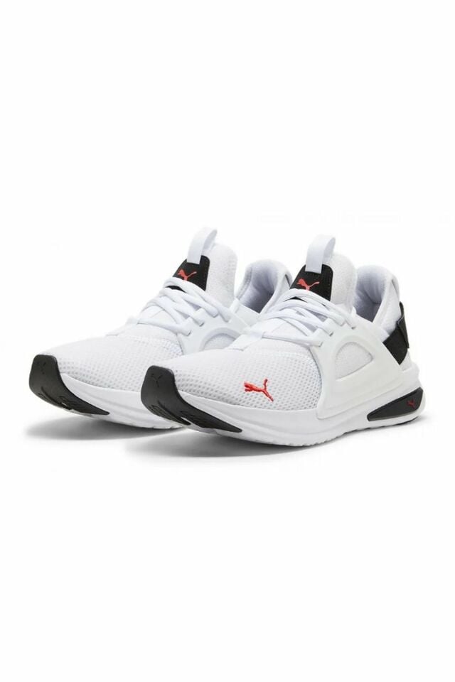 Puma Softride Enzo Evo Puma-White Puma-Black Red Erkek Koşu Ayakkabı Beyaz 37704823