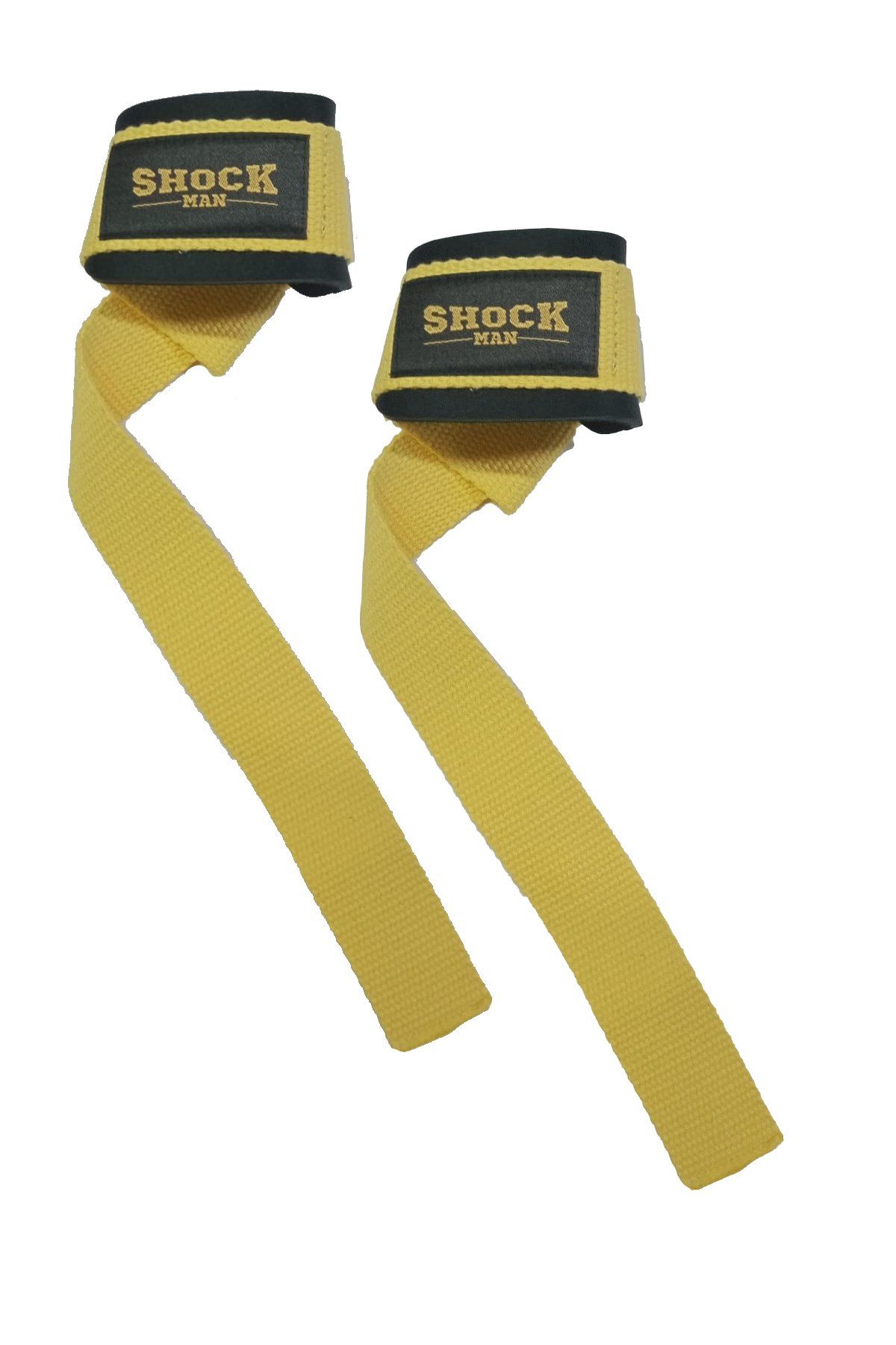 Shock Man Padded Lifting Straps Sarı